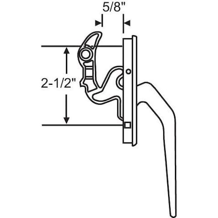 Strybuc Casement Handle Beige 34-95-9